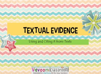 PowerPoint--Textual Evidence: Finding, Citing, and Using It by Vavoom ...