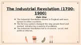 PowerPoint: The Industrial Revolution (World History)