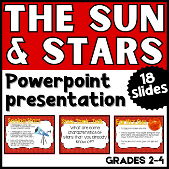 Preview of The Sun and Stars PowerPoint - Editable - Earth Space Science