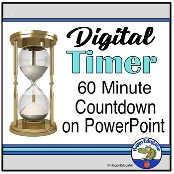 Preview of PowerPoint Timer - Countdown Time Remaining for Classroom Management
