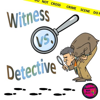 Preview of PowerPoint Witness and Detective Equations/Details Game