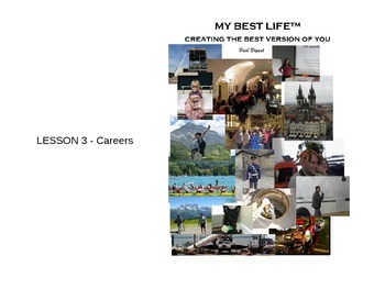 Preview of PowerPoint for Lesson 03 (Careers) - My Best Life