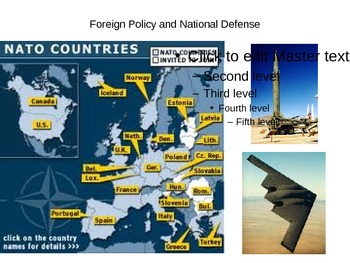 Preview of PowerPoint lecture: Foreign Policy and National Defense