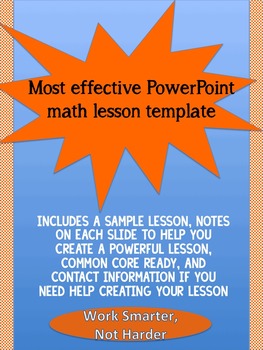 Preview of PowerPoint template for effective math lessons