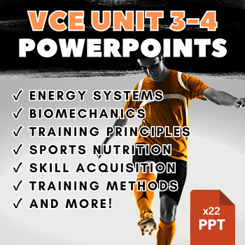 Preview of PowerPoints Bundle for Units 3-4 VCE Physical Education 2024