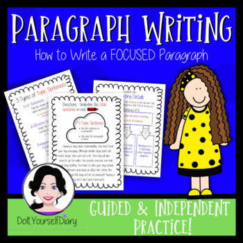 Preview of Paragraph Writing (How to Write a FOCUSED Paragraph)