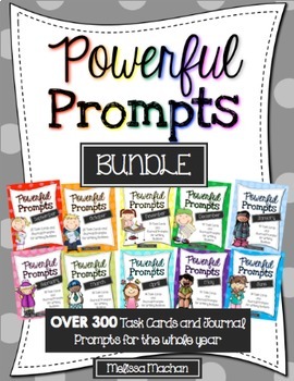 Preview of Writing Prompts BUNDLE {OVER 300 Prompts for Writing Centers for the YEAR}