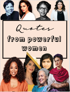 International Women's Day Quotes - Bulletin Board Ideas | TPT