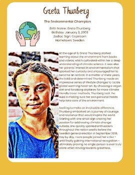 Preview of Powerful Women In History Reading Passage: Greta Thunberg
