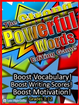 Preview of Powerful Words Editing Game for Writing