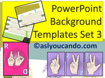 Preview of ASL PowerPoint Background Designs - Set 3