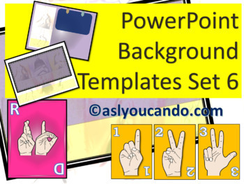 Preview of ASL PowerPoint Background Designs - Set 6