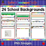 Powerpoint Backgrounds - 24 new School Themes