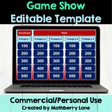 Powerpoint Editable Game Show Template Personal or Commercial