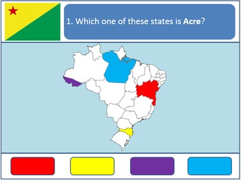 Preview of Powerpoint Game: Brazilian Geography