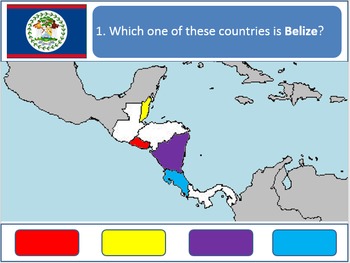Preview of Powerpoint Game: Central American Geography