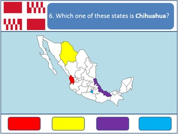 Preview of Powerpoint Game: Mexican Geography