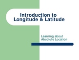 Powerpoint Geography - Intro to Longitude and Latitude - Les. 1