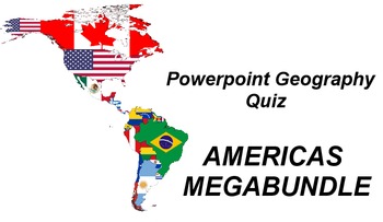 Preview of Powerpoint Geography Quiz - AMERICAS MEGABUNDLE