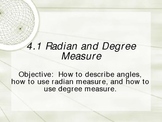 PowerPoint Lesson on Radian and Degree Measure