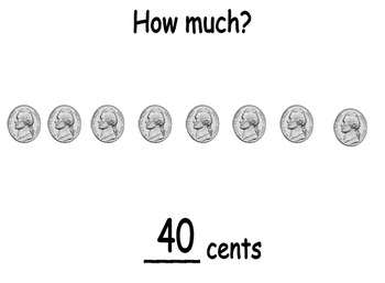 Preview of Powerpoint Nickels to .40 Activity (Discrete trial)