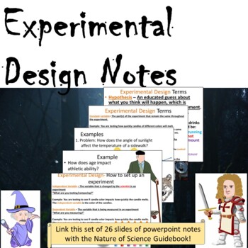 Preview of Powerpoint Notes- Experimental Design