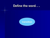 Powerpoint Presentation Using Transitions in Writing
