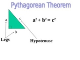 Powerpoint Pythagorean Theorem basic and word problems