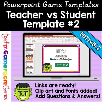 Preview of Powerpoint Template #11 - Google Slide Templates - Review Game Template