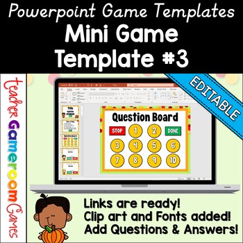 Preview of Powerpoint Template #12 - Google Slide Templates - Review Game Template