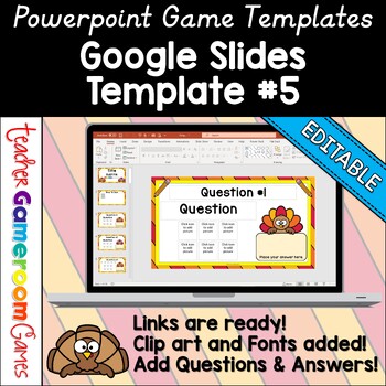Preview of Powerpoint Template #13 - Google Slide Templates - Review Game Template