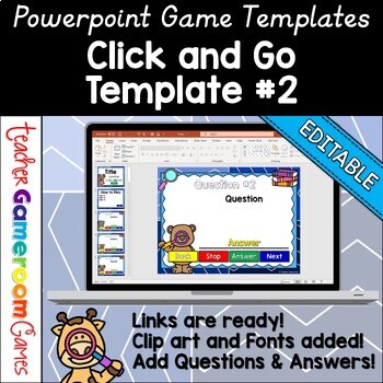 Preview of Powerpoint Template #14 - Google Slide Templates - Review Game Template