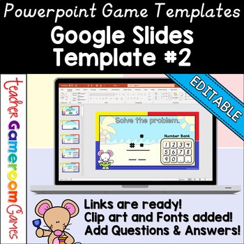 Preview of Powerpoint Template #5 - Google Slide Templates - Review Game Template