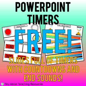 Preview of 15-Second to 20-Minute PowerPoint Timers (Various Styles) v2.4