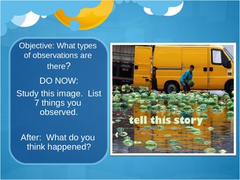 Preview of Powerpoint about the Scientific Method, Observations and Inferences