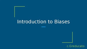 Preview of Introduction to Cognitive Bias Powerpoint presentation