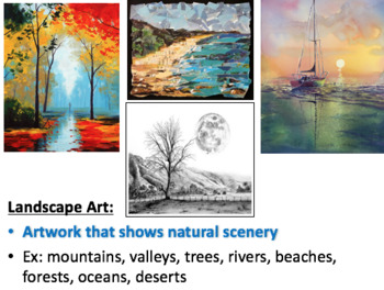 Powerpoints for Pointillism Landscape Watercolor Painting Unit - Fully ...