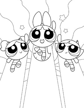 Powerpuff Girls Coloring Pages for Kids - Get Coloring Pages