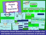 Powers and Exponents Smart Board and Graphic Organizer