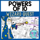Powers of 10 Math Quest Game - Multiplication and Division