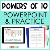 Powers of 10 Slides and Practice: Decimal Place Value 5.NBT.1