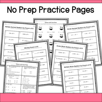 Powers of 10 Worksheets by Hello Learning | Teachers Pay Teachers