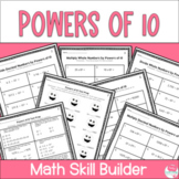 Powers of 10 Worksheets
