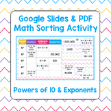 Powers of 10 and Exponents - Google Slides and PDF Math So