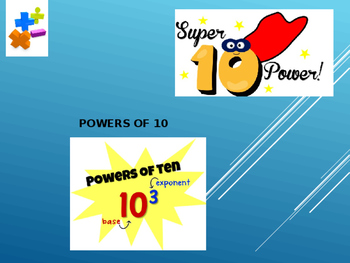Preview of Powers of 10 powerpoint lesson