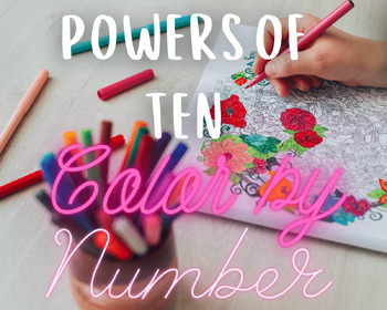 Preview of Multiplying and Dividing Powers of Ten Color by Number