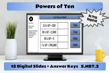 Preview of Powers of Ten Digital Slides
