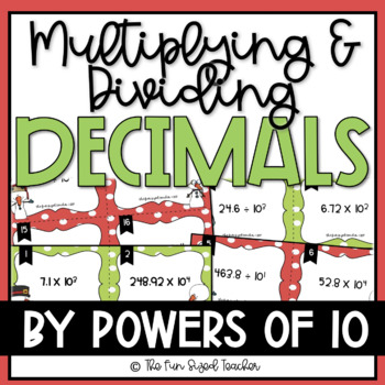 Preview of Powers of Ten Decimal Multiplication and Division Task Cards