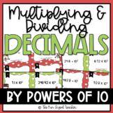 Powers of Ten Decimal Multiplication and Division Task Cards
