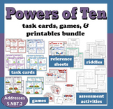 Powers of Ten bundle - task cards, games, assessments and more
